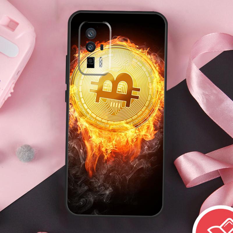 

Bitcoin Case For POCO X3 X5 X6 F6 Pro M6 M5s F3 F5 Xiaomi 11T 12T 13T Pro 14 Ultra 12 13 Lite Cover POCO X6 Pro