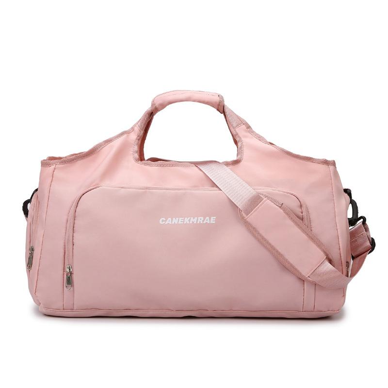 

Дорожня сумка великої місткості Портативна ручна сумка Сумка для зберігання Сумка через плече Спортивна сумка для фітнесу рожевий