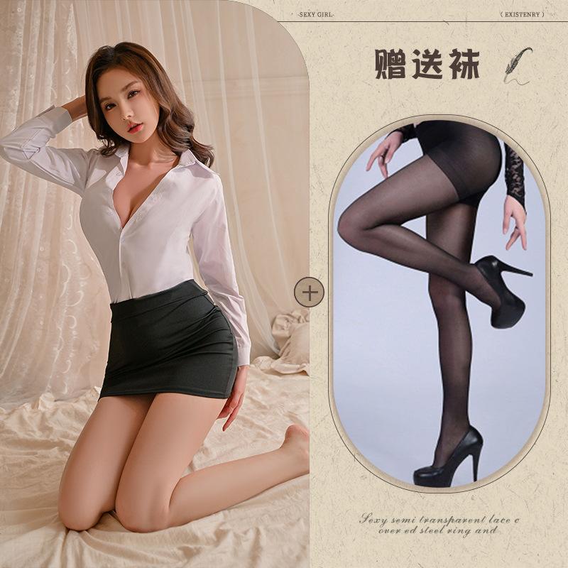 Sexy Secretary Uniform New Sexy Lingerie Suit Seduction Hip Skirt Battle Robe Clothes Women