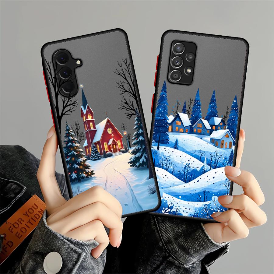 Case for Samsung Galaxy A52 A71 A21 A36 A22 A23 A32 A73 A25 A26 A56 A72 A31 Soft Cover Christmas Santa Claus