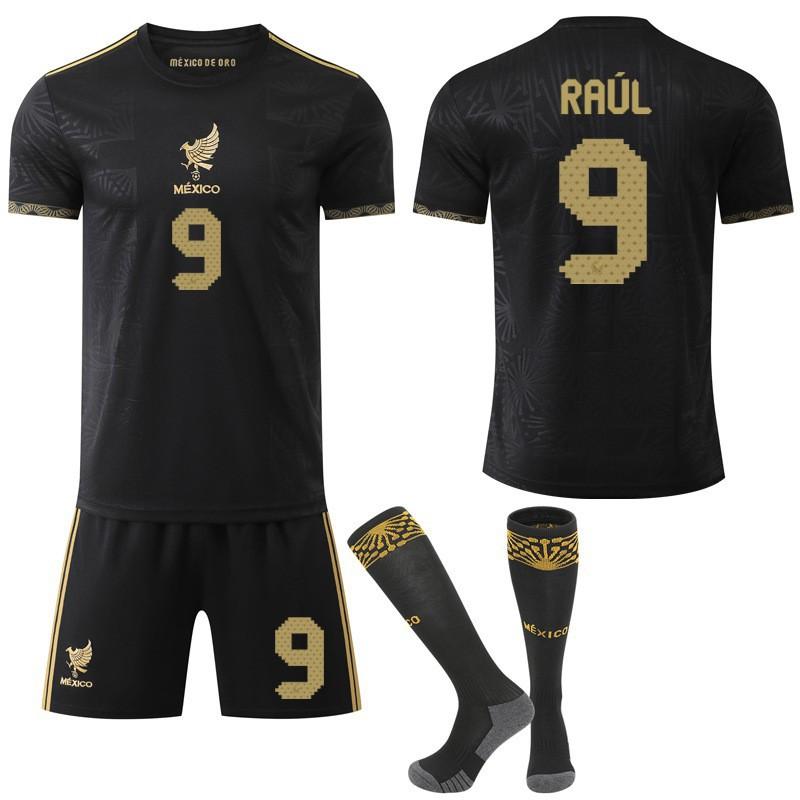 Maglia America's Cup 2025-26 Nero Oro Squadra Nazionale Messico Calcio Commemorativo