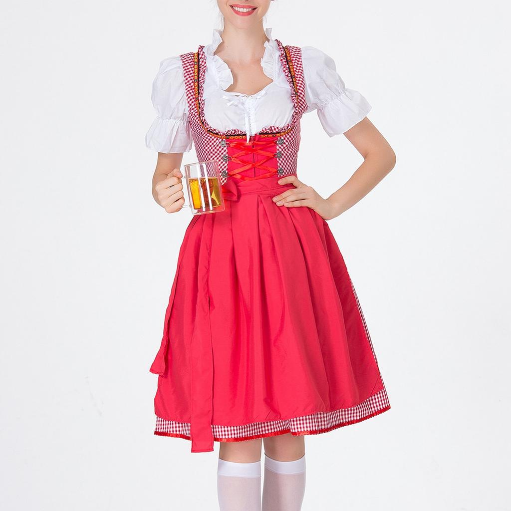Women's Fashion Beer Festival Costume Ethnic Stage Performance Party Dress Set