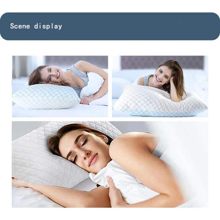 Shredded Memory Foam Bed Pillow for Sleeping Side and Back Sleeper Pillow for Neck and Shoulder Pain Relief 100% Adjustable Fill