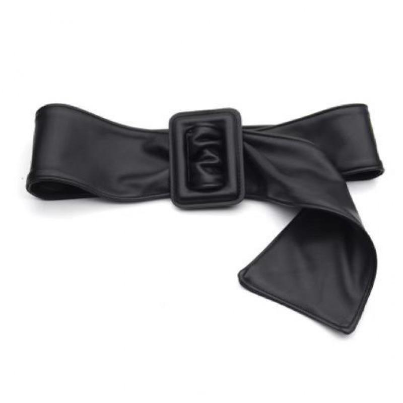 

Pearl Contemporary Buckle Wide Waist Belt For Women Perfect For Autumn And Winter Styles PU Black Belt
