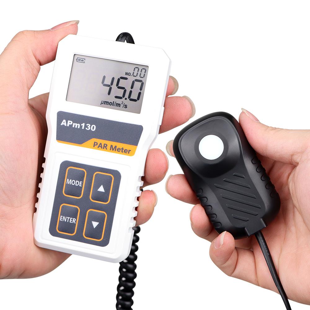 

APM130 Split Digital Light Energy Meter High Precision PAR Meter PPFD Detection Light Intensity Tester for Greenhouse Hydroponic