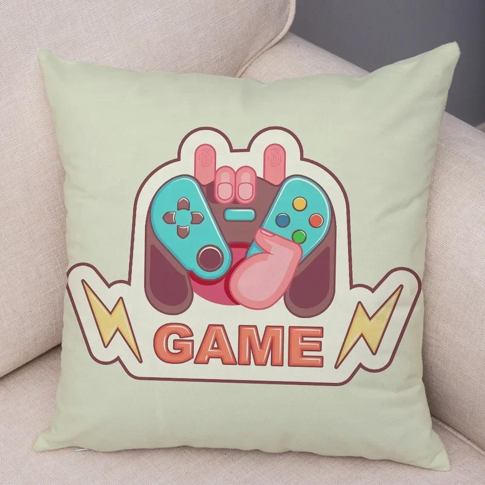 Game Room Decoration  Player Dazzle Handle Series Pillowcase Home  Boys  Bedroom  Cushion Cover Multiple sizes available