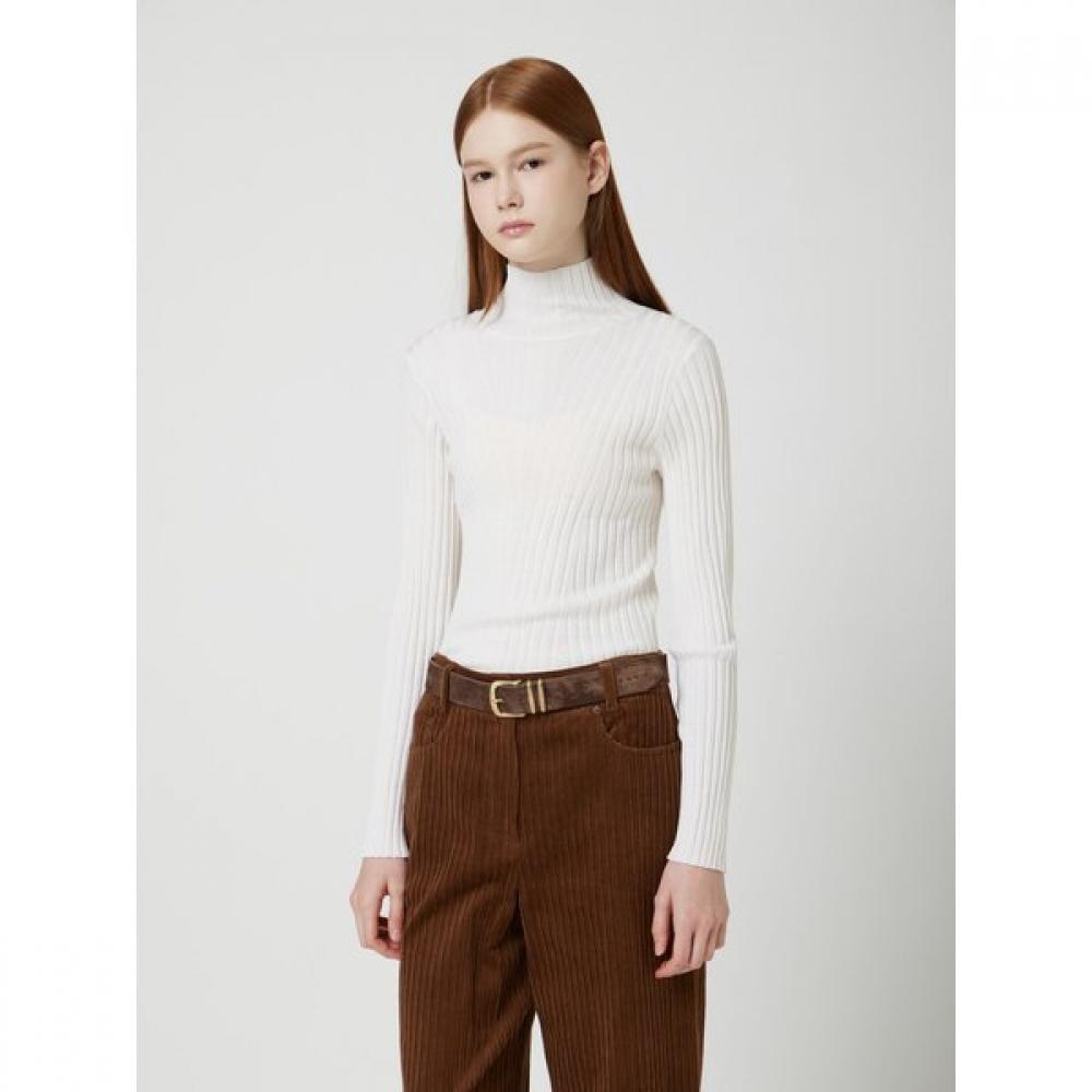 Cc Collect. Men S Ribbed Turtleneck Pullover c254kSk039 Ivory/FREE