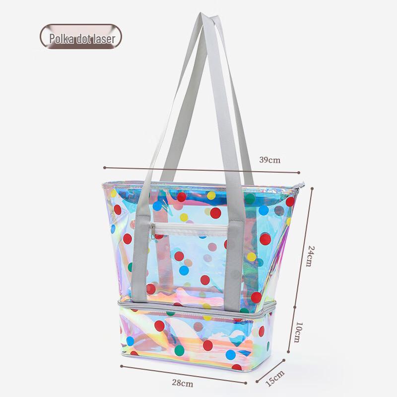 

Yuzhan Laser Polka Dot Dry/Wet Beach Shoulder Bag