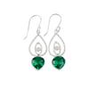 Chrome Diopside Gemstone 925 Sterling Silver Jewelry Handcrafted Earrings 2.00" EE-32-4