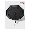10 Strands Extra Durable Fiber Wire Automatic Opening/closing Umbrella 3060m Plain Black