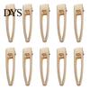 Duck-bill Clips 10Pcs Women Hairpins Non-fading Gloss Geometric Hollow Out Anti-slip Hair Clamps Non-falling Metal Openwork for Daily Wear