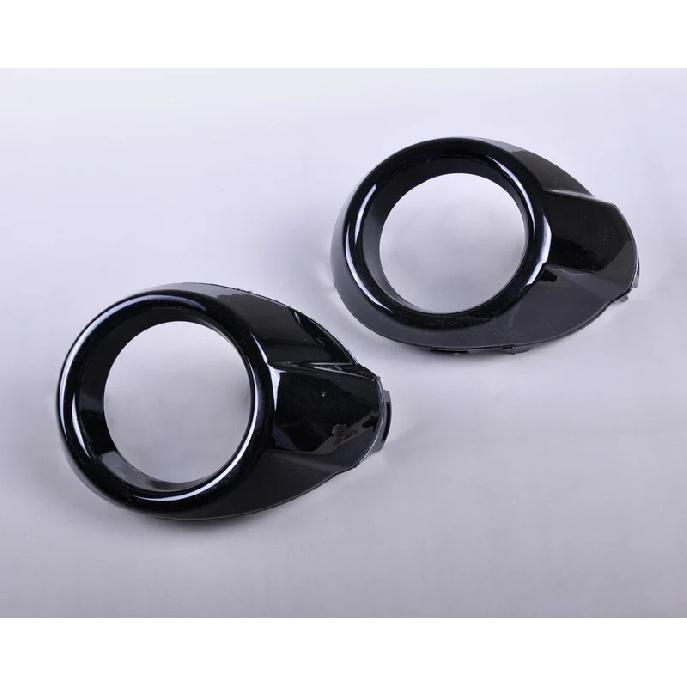 

2pcs Black ABS Plastics With Glossy Painting Front Right & Left Fog Lights Lamp Frame Cover Trim Fit For Ford Focus 2012