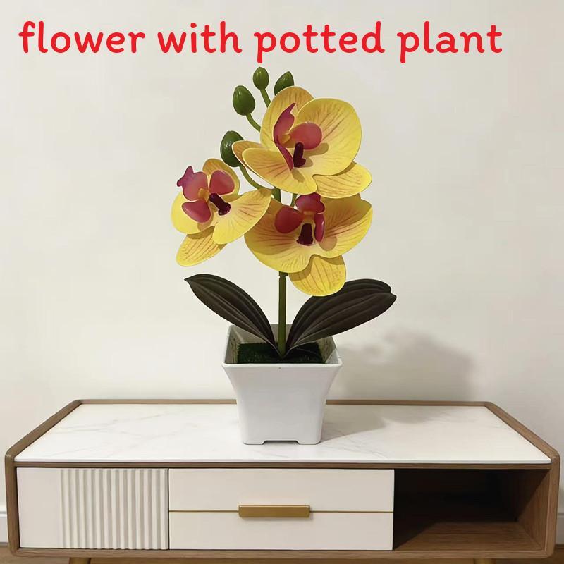 Butterfly Orchid Artificial Plant With Plastic Material For Home Decor And Photography Props
