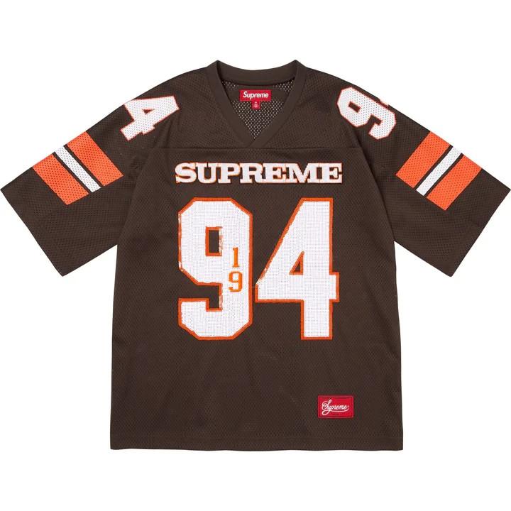 Supreme Sequin Football Jersey Brown M