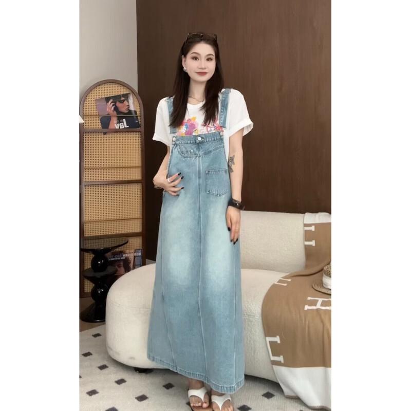 Джинсовое платье-сарафан большого размера PRASE для женщин XL