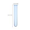 6 Pcs Flower Tubes Transparent Plastic Hydroponic Plant Station Creative Test Vase Desktop Decoration