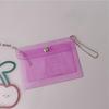 Fashion Transparent Waterproof Pvc Women Card Case Business Card Holder Men Credit Card Bag Id Card Mini Wallet Girls Coin Purse