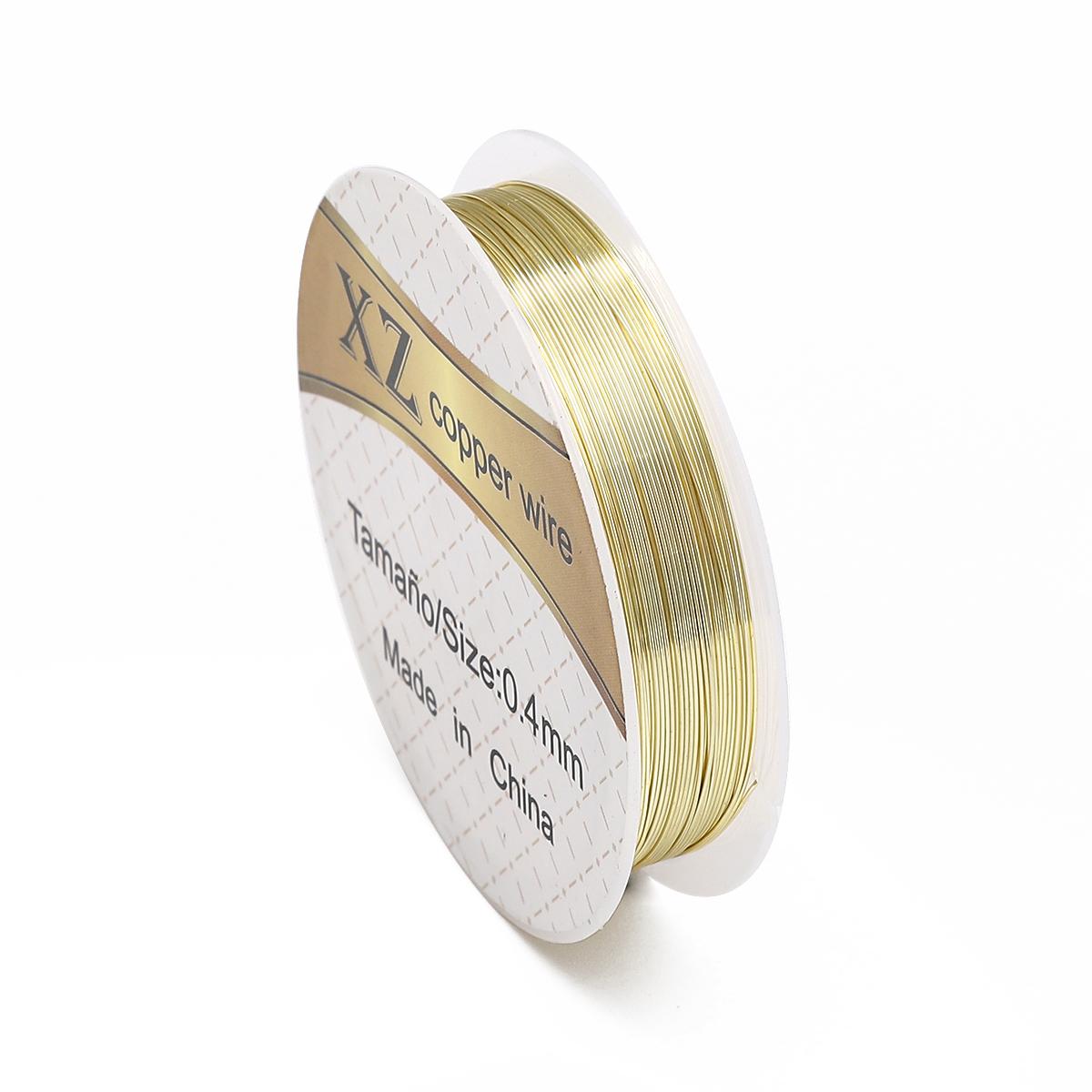 

Медная проволока мульти размера 0,2-0,8 мм, бисерная проволока для изготовления ювелирных изделий своими руками, нить 0.4mm 8meter золотой