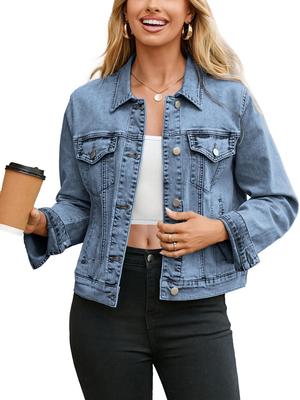 Crossover 2026 Women's Versatile Short Denim Jacket for Spring & Autumn