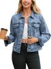 Crossover 2026 Women's Versatile Short Denim Jacket for Spring & Autumn