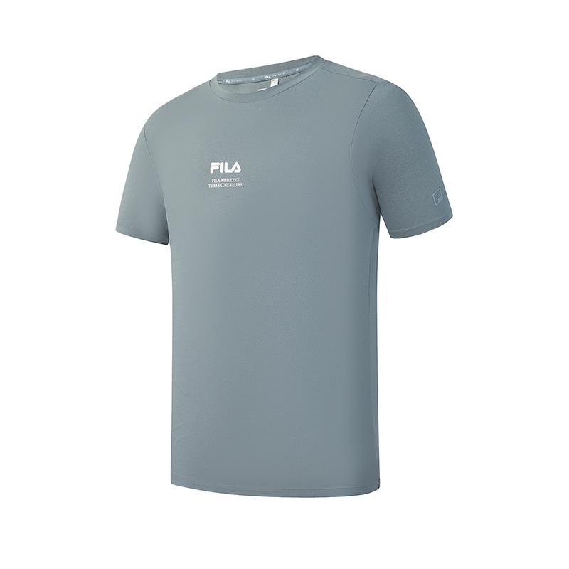 FILA Fitness Fashion Simple Classic Sports Training Versatile Breathable Quick-Dry Short Sleeve T-Shirt Men tops A11M621110FZA M