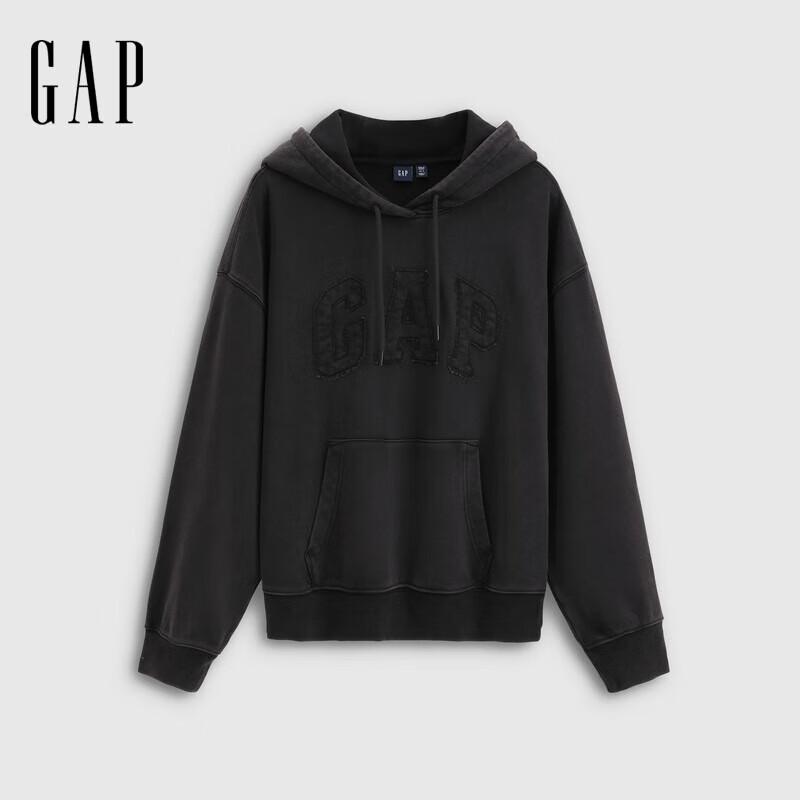 GAP Women's 2025 Autumn Logo Heavy Terry Batwing Hooded Sweatshirt
