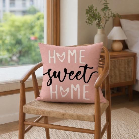 Nordic Style Pillowcase, Soft Breathable Geometric Pattern Cushion Cover, Durable Home Accent, for Sofa Bedroom Bohemian Decor