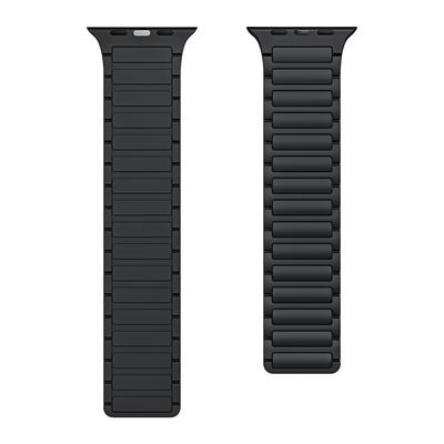 For Apple Watch 10 46mm Ultra 2 49mm 9 8 7 45mm SE 6 5 4 44mm 3 2 1 42mm Magnetic Silicone Watch Band