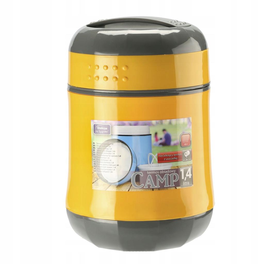 Galicja Camp Lunch Thermos 1.4 Yellow 1 Pc
