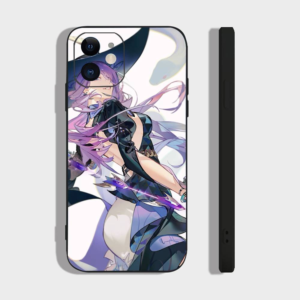 Jade Honkai Star Rail Anime Phone Case For IPhone 17 Air 16 15 14 13 Pro Max 11 12 Black Silicone Cover