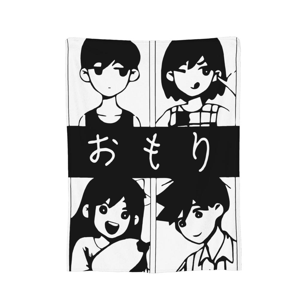 Omori Kel Aubrey und Hero Decke Flanell Bedruckt Spiel Multifunktionale Weiche Überwurfdecken für Bettwäsche Schlafzimmer Plüsch Dünne Steppdecke