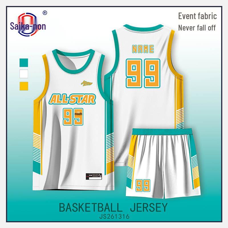 Унисекс Цифровой Принт Баскетбольная Форма Saincallon L