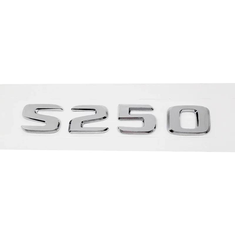 ABS Car Stickers Tail Box Letters Emblem for Mercedes Benz S55 S63 S200 S220 S250 S260 S300 S320 S350 Rear Trunk Badge Decals DY6