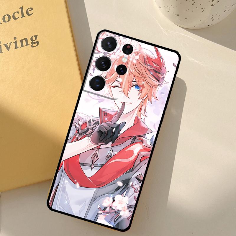 

Genshin Impact Tartaglia Phone Case For Samsung Galaxy S25 Ultra S20 S21 S22 S23 S24 S9 S10 Plus S25 FE Cover Shell Galaxy S22 Plus