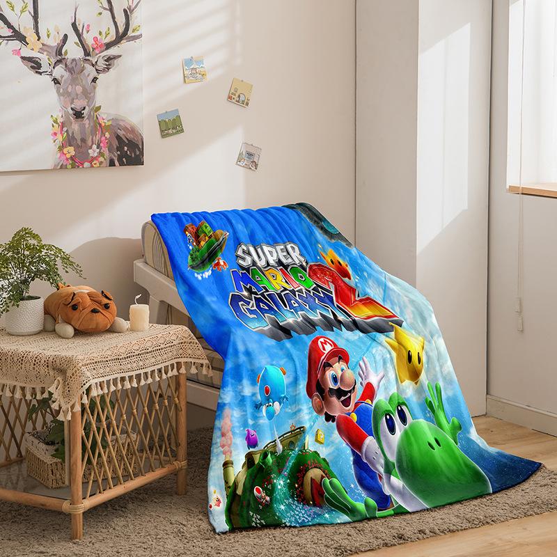 Cartoon Mario Series Double-Sided Flannel 3D Digital Printing Blanket Blanket