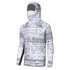 Camicia da Pesca da Uomo UPF 50 a Maniche Lunghe con Cappuccio Copri-Viso Asciugatura Rapida Traspirante Protezione Solare Pesca all'Aperto