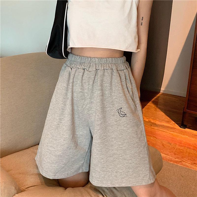 Women's High-Waist Korean Style Casual Summer Shorts - 2024 Trend for Yoga, Home, & Sports