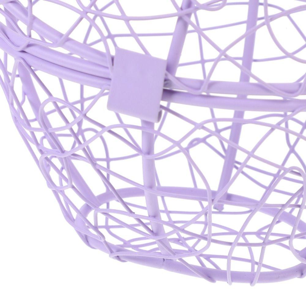 Iron Wire Easter Eggs Storage Containers Farmhouse Style Egg Holder Hen Shape Egg Baskets Fruit