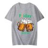 Freitag Bier Tag Druck T-Shirt Top T-Shirts für Männer Hip Hop Tops Shirts Kurzarm Herren T-Shirts Sommerkleidung für Männer Tops