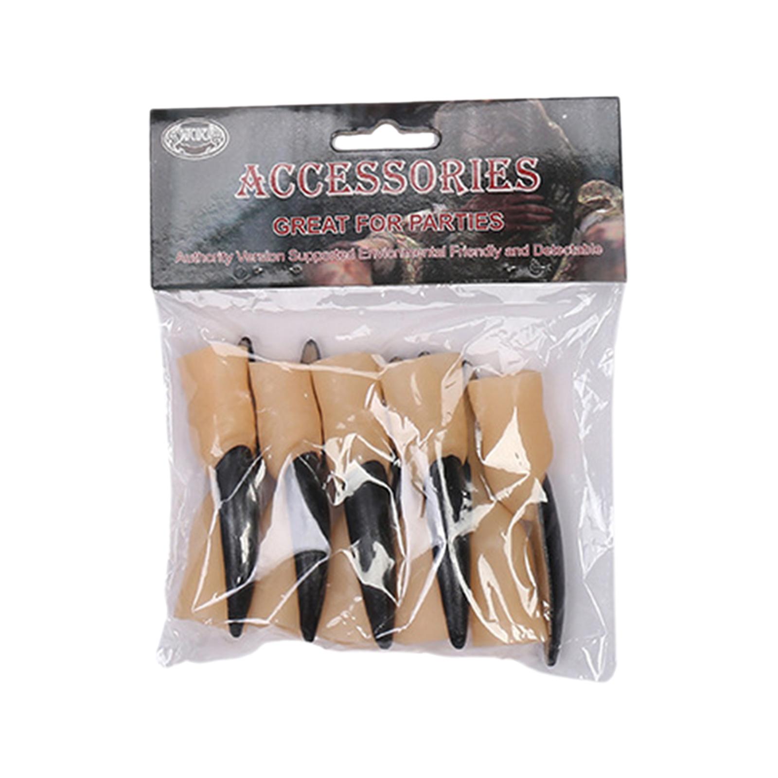 

10 шт. набор накладных пальцев на Хэллоуин, жуткие страшные ногти ведьм для косплея, вечерние розыгрыши, игрушки для Type 3