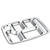 PYREX 304 Stainless Steel 6-Compartment Meal Tray