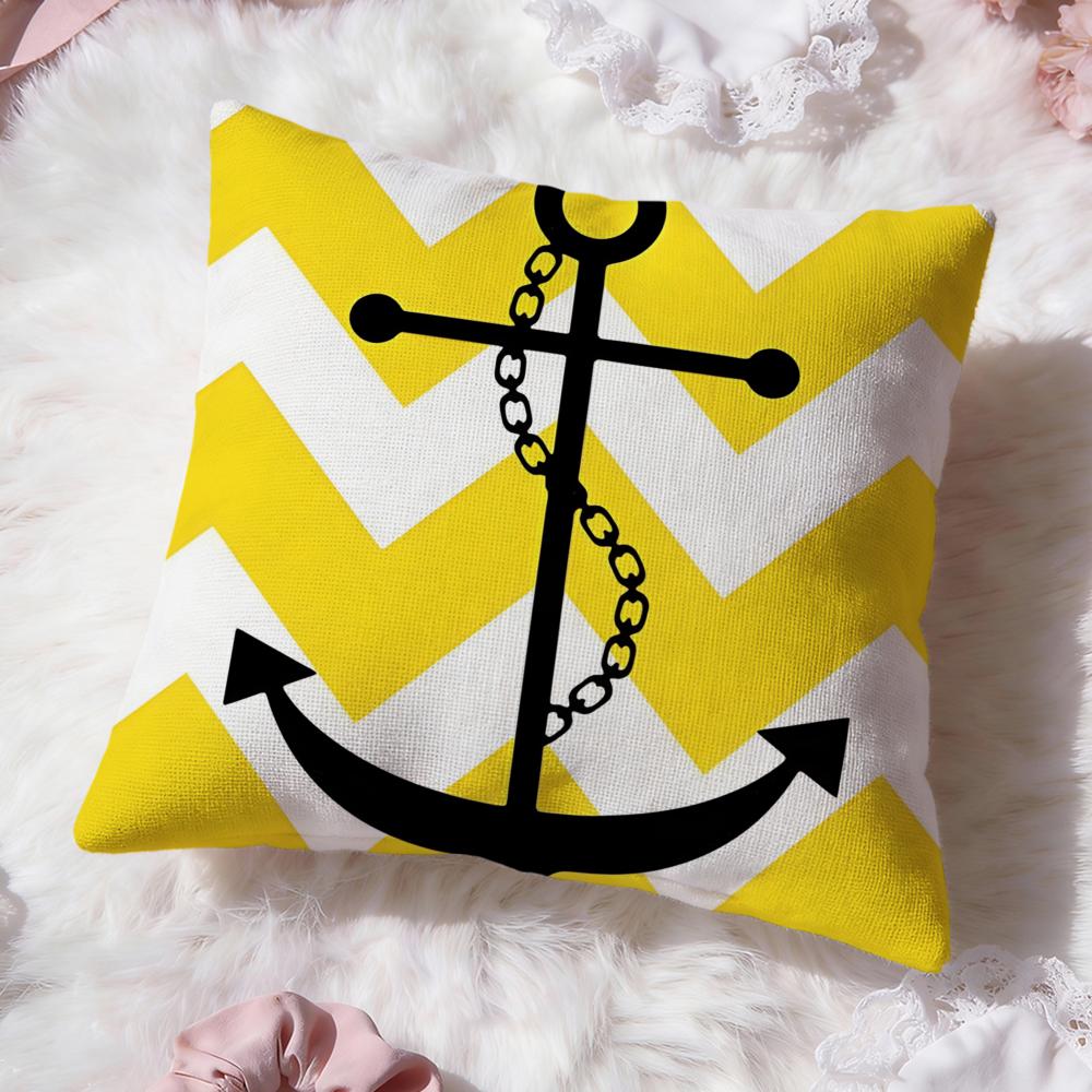 O-ocean Sailor Cushion Cover Premium Comfort Reversible Pillow Cove -Two In One Design for Any Room & Car Interior