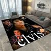 Tappeto Stampato Retro E-Elvis-Presley Tappeto per Soggiorno Camera da Letto Zerbino Antiscivolo Oggetti di Scena per Fotografia Tappeto Kawaii Regalo di Compleanno