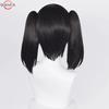High Quality Nico Yazawa Cosplay Wig 40cm Long Ponytails Black Hair Heat Resistant Synthetic Wigs + Wig Cap