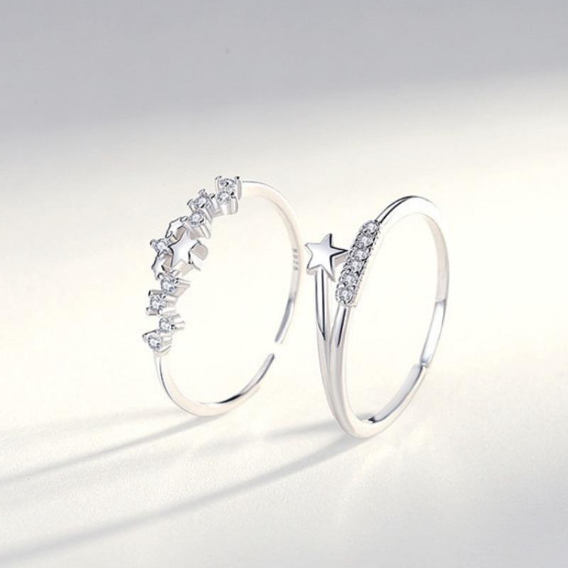 Ring - Women's Style Finger Ring - Small-scale, Low-key Luxury Shooting Star Pentagram Gift Accessory