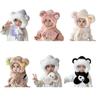 Kids Hat And Scarf Set Winter Plush Ear Flap Hat with Scarf for Boys Girls Warm Cold Weather Knit Accessories