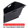 For Tesla Model S 2022 2023 Rear Trunk Storage Organizer Box Interior Accessories Waterproof Models Trash Can