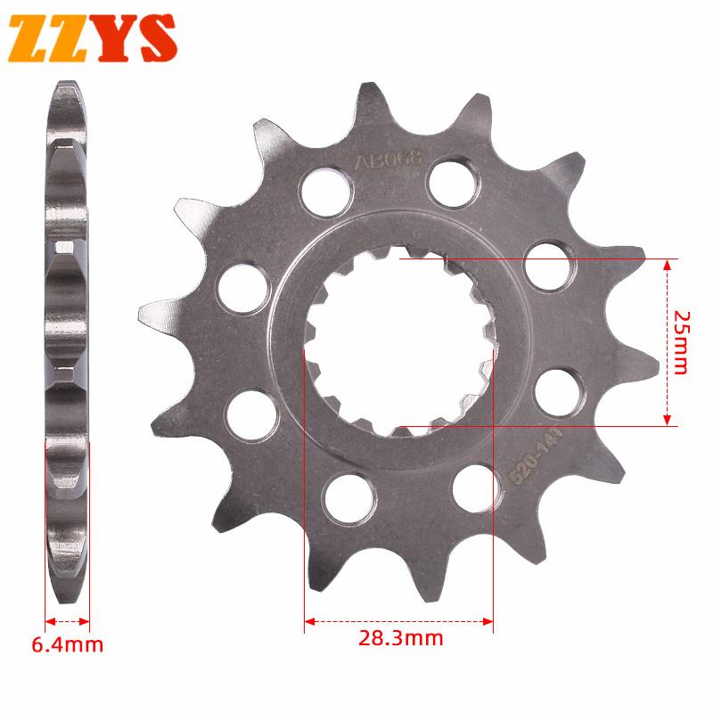 520 14T Tooth Front Sprocket Gear Star Pinion For Yamaha ATV YFM700 2006-2024 18 2019 2020 2021 2022 2023 YFM700R YFM Raptor 700