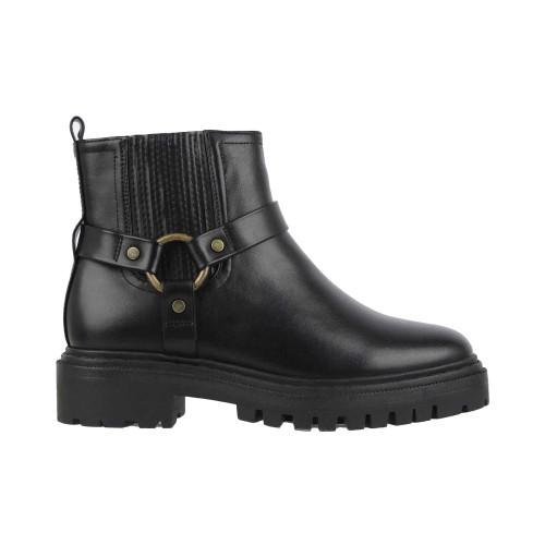 Jack Wills Womens/Ladies Leather Block Heel Motorcycle Boots