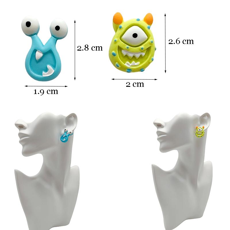 

Top Sale Fashion Colourful Dangle Earrings for Women Accessories Stud Earring Pendientes New In Resin Earings